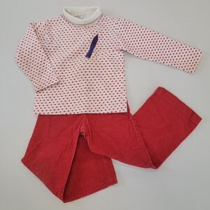 Vintage Polka Dot Corduroy Kids Set